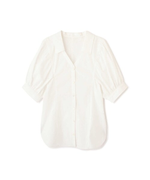 「JILL STUART」 半袖ブラウス SMALL ホワイト レディース JILL STUART（ジルスチュアート）の「◇アデルシャツブラウス