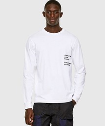 DIESEL | メンズ Tシャツ 長袖 グラフィック プリント(Tシャツ/カットソー)