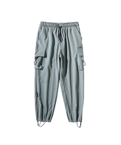 HOOK(フック)の「【HOOK】 裾絞りカーゴパンツ(カーゴパンツ・メンズ・ライトグレー/ブラック/レッド・M/L/XXL/XL)」の8枚目の写真