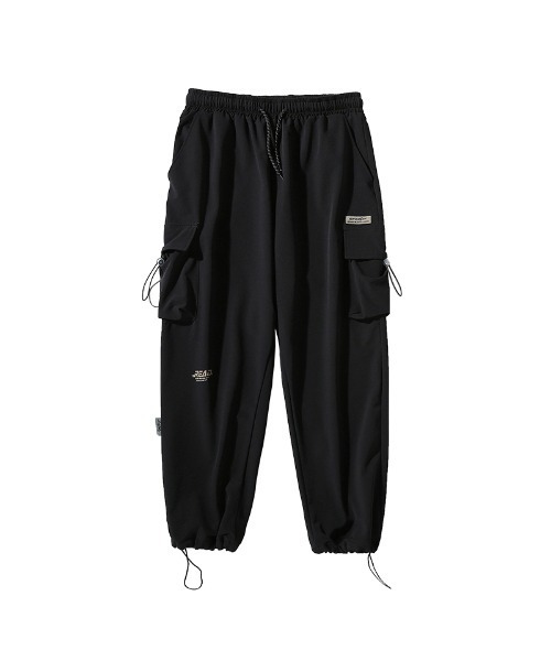 HOOK(フック)の「【HOOK】 裾絞りカーゴパンツ(カーゴパンツ・メンズ・ライトグレー/ブラック/レッド・M/L/XXL/XL)」の6枚目の写真