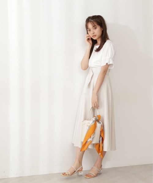 PROPORTION BODY DRESSING（プロポーションボディドレッシング）の「フレアカフスリーブ２ｗａｙブラウス / 1211110501（シャツ/ブラウス・レディース・グレー/ホワイト系その他/ダークベージュ・SMALL/MEDIUM）」の16枚目の写真