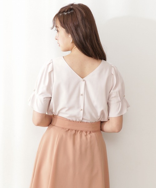 PROPORTION BODY DRESSING（プロポーションボディドレッシング）の「フレアカフスリーブ２ｗａｙブラウス / 1211110501（シャツ/ブラウス・レディース・グレー/ホワイト系その他/ダークベージュ・SMALL/MEDIUM）」の19枚目の写真