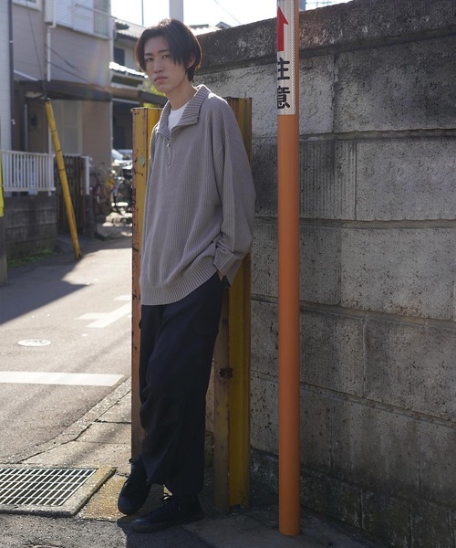 UNCORD（アンコード）の「【UNCORD】Tech balloon wide cargo pants/テックバルーンワイドカーゴパンツ（カーゴパンツ・メンズ・ブラック/ベージュ/グレー/カーキ・MEDIUM/LARGE/X-LARGE）」の9枚目の写真