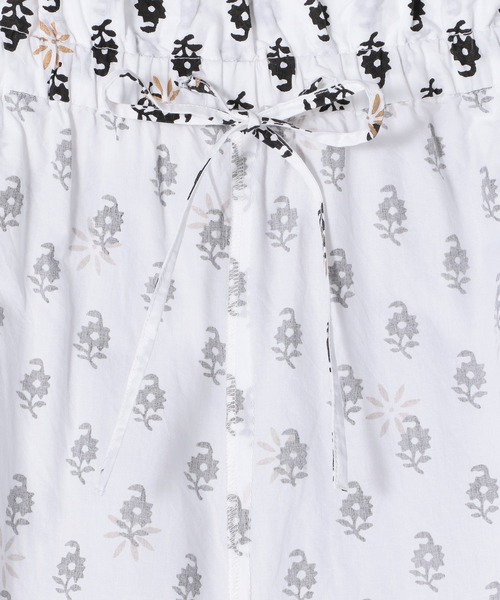 Mala KALANCHOE（マーラカランコエ）の「MALA KALANCHOE / ブロックプリントワイドパンツ（その他パンツ・レディース・ライトホワイト・MEDIUM）」の3枚目の写真