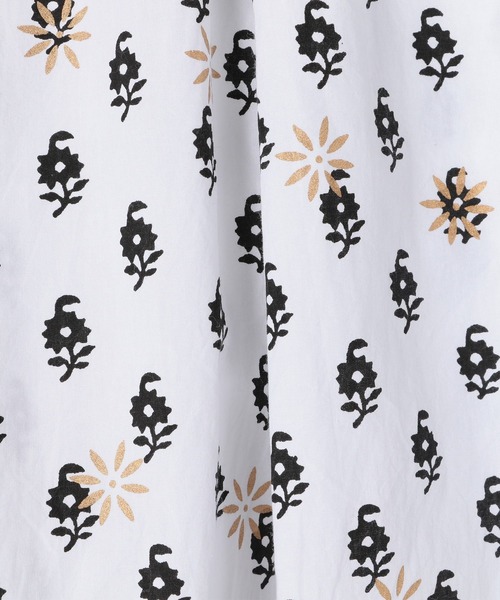 Mala KALANCHOE（マーラカランコエ）の「MALA KALANCHOE / ブロックプリントワイドパンツ（その他パンツ・レディース・ライトホワイト・MEDIUM）」の5枚目の写真