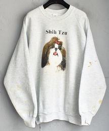【ヴィンテージ古着】'Shih Tzu' クルーネックスウェット USA製