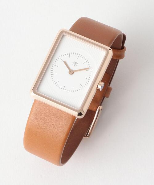 BEAUTY&YOUTH UNITED ARROWS(ビューティーアンドユースユナイテッドアローズ)の「<MAVEN WATCHES>スクエアレザーベルトウォッチ(アナログ腕時計・レディース・ライトグレー/ブラック/ブラウン・FREE)」の4枚目の写真