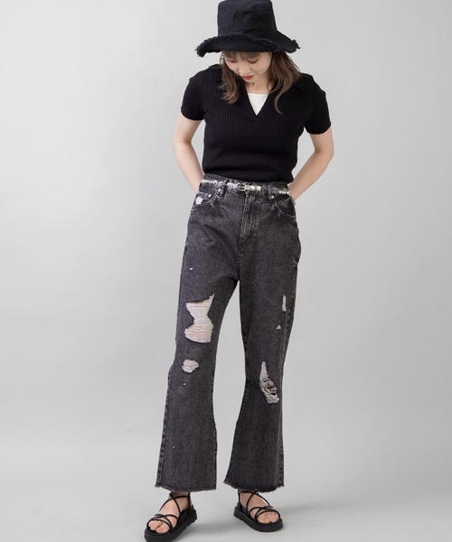 SPINNS（スピンズ）の「ラインストーン付クリアベルト（ベルト・レディース・クリア・ONESIZE）」の3枚目の写真