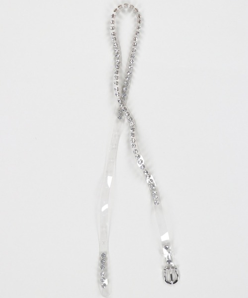 SPINNS（スピンズ）の「ラインストーン付クリアベルト（ベルト・レディース・クリア・ONESIZE）」の4枚目の写真