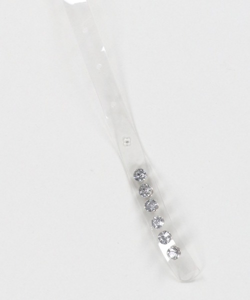 SPINNS（スピンズ）の「ラインストーン付クリアベルト（ベルト・レディース・クリア・ONESIZE）」の8枚目の写真