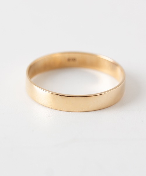 JUICY ROCK（ジューシーロック）の「CYCRO/K10YG ベーシックプレートリング（リング・レディース・ゴールド・#9/#11/#13）」の3枚目の写真