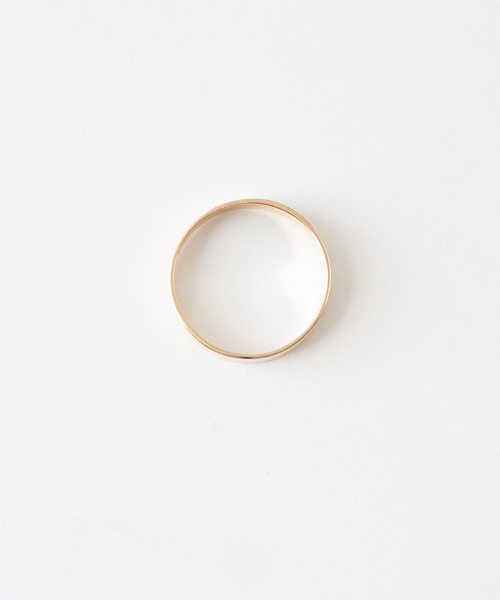 JUICY ROCK（ジューシーロック）の「CYCRO/K10YG ベーシックプレートリング（リング・レディース・ゴールド・#9/#11/#13）」の4枚目の写真