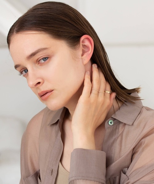 JUICY ROCK（ジューシーロック）の「CYCRO/K10YG ベーシックプレートリング（リング・レディース・ゴールド・#9/#11/#13）」の8枚目の写真