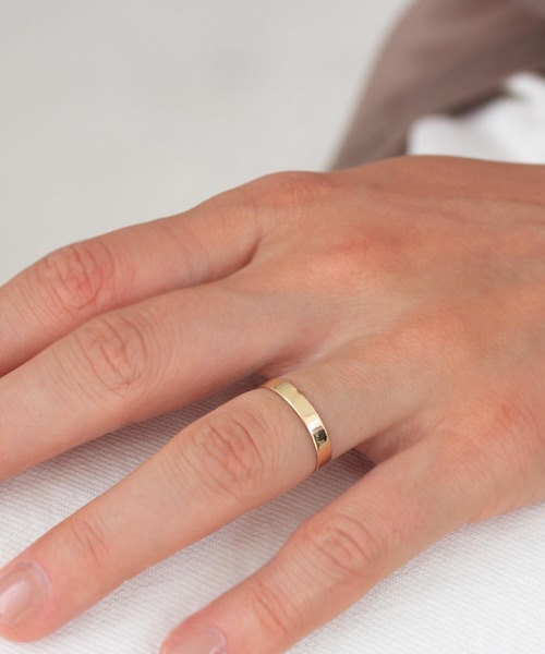 JUICY ROCK（ジューシーロック）の「CYCRO/K10YG ベーシックプレートリング（リング・レディース・ゴールド・#9/#11/#13）」の10枚目の写真