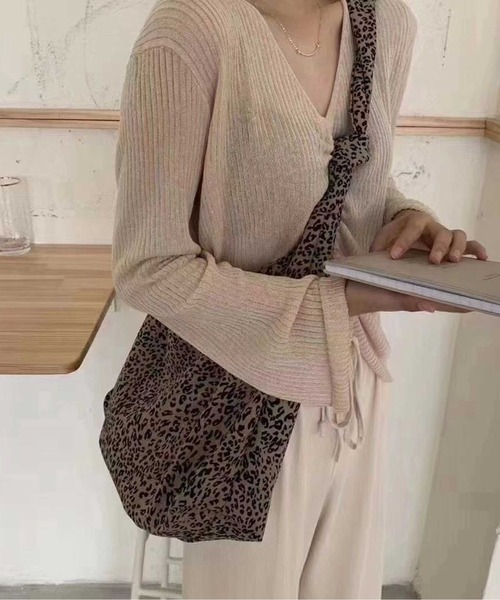 ammy.（エイミードット）の「【 ammy. / エイミードット 】 アニマル レオパード ソフト ワンショルダー トートバッグ（トートバッグ・レディース・ホワイト/ブラウン・FREE）」の12枚目の写真