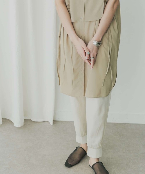 KBF+（ケービーエフプラス）の「KBF+　ジョガーパンツ（その他パンツ・レディース・ライトブルー/ブラック/アイボリー/イエロー系その他・ONE）」の8枚目の写真