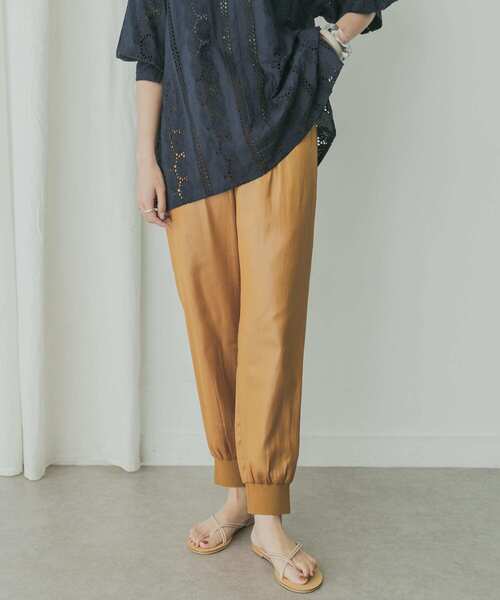 KBF+（ケービーエフプラス）の「KBF+　ジョガーパンツ（その他パンツ・レディース・ライトブルー/ブラック/アイボリー/イエロー系その他・ONE）」の20枚目の写真