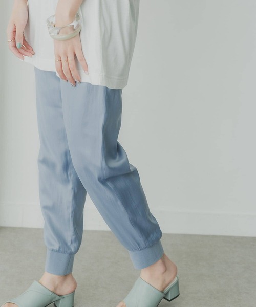 KBF+（ケービーエフプラス）の「KBF+　ジョガーパンツ（その他パンツ・レディース・ライトブルー/ブラック/アイボリー/イエロー系その他・ONE）」の6枚目の写真