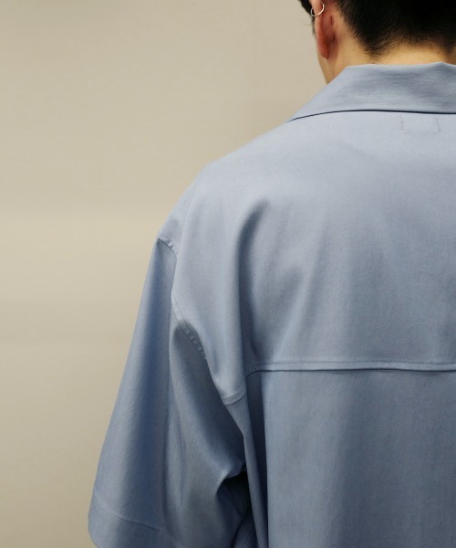 order（オーダー）の「order loose half sleeve shirt（シャツ/ブラウス・メンズ・ブラック/ダークグレー/サックスブルー/ベージュ・FREE）」の5枚目の写真