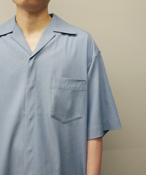 order（オーダー）の「order loose half sleeve shirt（シャツ/ブラウス・メンズ・ブラック/ダークグレー/サックスブルー/ベージュ・FREE）」の13枚目の写真