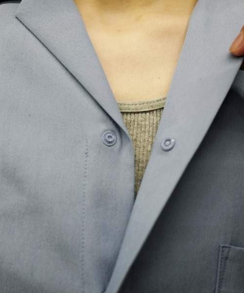 order（オーダー）の「order loose half sleeve shirt（シャツ/ブラウス・メンズ・ブラック/ダークグレー/サックスブルー/ベージュ・FREE）」の15枚目の写真