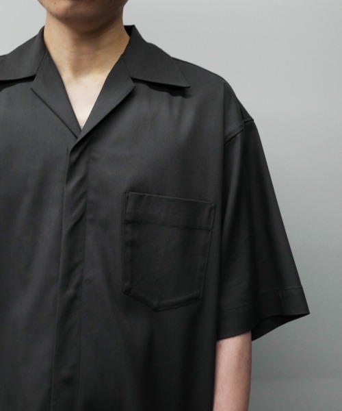 order（オーダー）の「order loose half sleeve shirt（シャツ/ブラウス・メンズ・ブラック/ダークグレー/サックスブルー/ベージュ・FREE）」の9枚目の写真