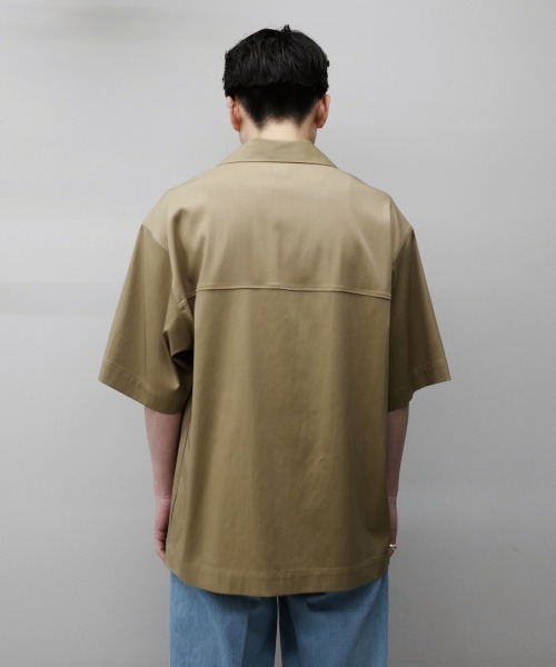 order（オーダー）の「order loose half sleeve shirt（シャツ/ブラウス・メンズ・ブラック/ダークグレー/サックスブルー/ベージュ・FREE）」の14枚目の写真