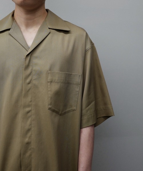 order（オーダー）の「order loose half sleeve shirt（シャツ/ブラウス・メンズ・ブラック/ダークグレー/サックスブルー/ベージュ・FREE）」の12枚目の写真