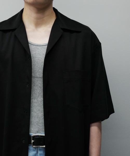 order（オーダー）の「order loose half sleeve shirt（シャツ/ブラウス・メンズ・ブラック/ダークグレー/サックスブルー/ベージュ・FREE）」の21枚目の写真