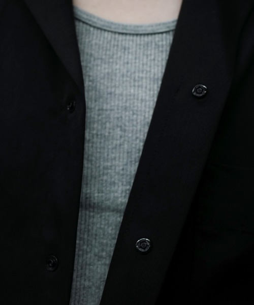 order（オーダー）の「order loose half sleeve shirt（シャツ/ブラウス・メンズ・ブラック/ダークグレー/サックスブルー/ベージュ・FREE）」の7枚目の写真