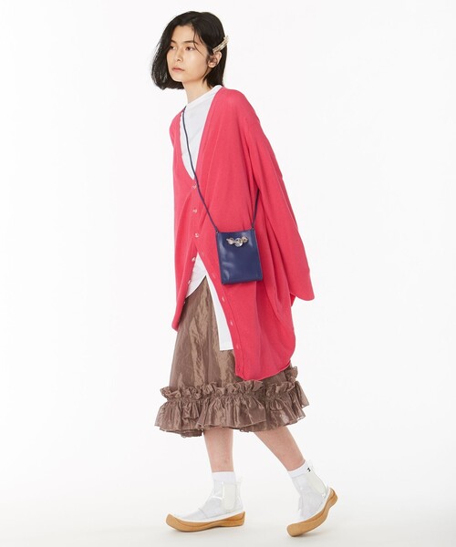 ANEVER（アンエバー）の「【VIOLA】 レザー スマホショルダー ミニバッグ（ショルダーバッグ・レディース・ブラック系/ブラウン系/ブルー系/ピンク系・F）」の21枚目の写真