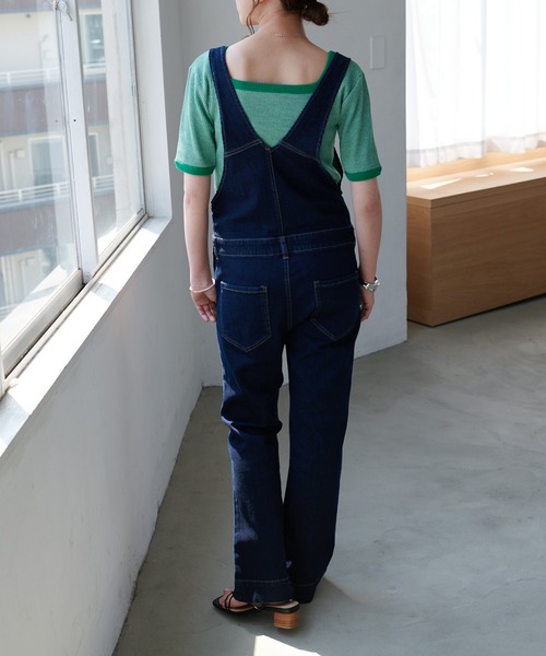 DISCOAT（ディスコート）の「【前後2WAY】ボーダーリンガーTシャツ（Tシャツ/カットソー・レディース・ブラック/ブラウン/グリーン/ピンク・FREE）」の21枚目の写真