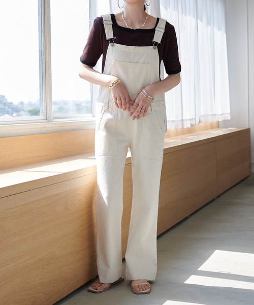 DISCOAT（ディスコート）の「【前後2WAY】ボーダーリンガーTシャツ（Tシャツ/カットソー・レディース・ブラック/ブラウン/グリーン/ピンク・FREE）」の12枚目の写真