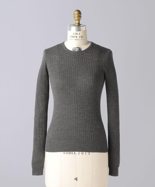 ブラミンク P CA/S 18G RIB CN ニット カシミヤ混 ピンク BLAMINK（ブラミンク）の「< BLAMINK（ブラミンク）> P CA/S 18G