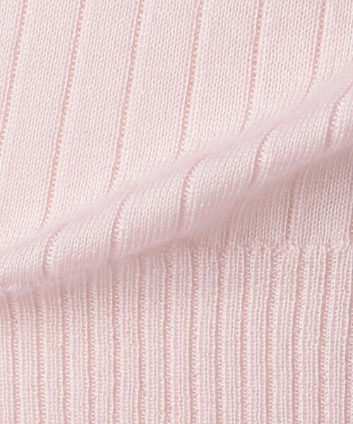 ブラミンク P CA/S 18G RIB CN ニット カシミヤ混 ピンク BLAMINK（ブラミンク）の「< BLAMINK（ブラミンク）> P CA/S 18G