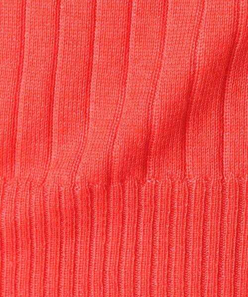 ブラミンク P CA/S 18G RIB CN ニット カシミヤ混 ピンク BLAMINK（ブラミンク）の「< BLAMINK（ブラミンク）> P CA/S 18G