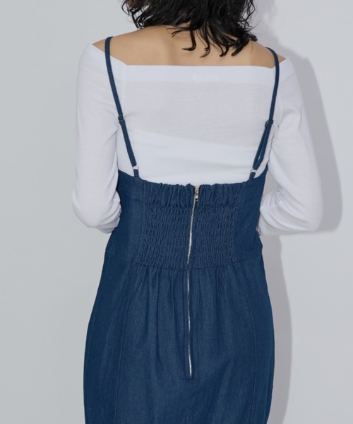 Aunt Marie's(アントマリーズ)の「【ロングセラー!】マーメイドラインロングキャミワンピース(ワンピース・レディース・ブラック/ネイビー/ブラウン/ブラック系1/ブラウン系1/ネイビー系1/ベージュ/アイボリー/チャコールグレー・FREE/MT)」の14枚目の写真