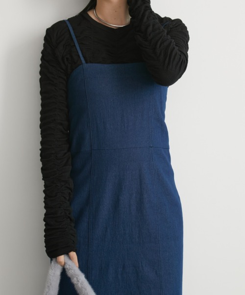 セール】【ロングセラー！】マーメイドラインロングキャミワンピース