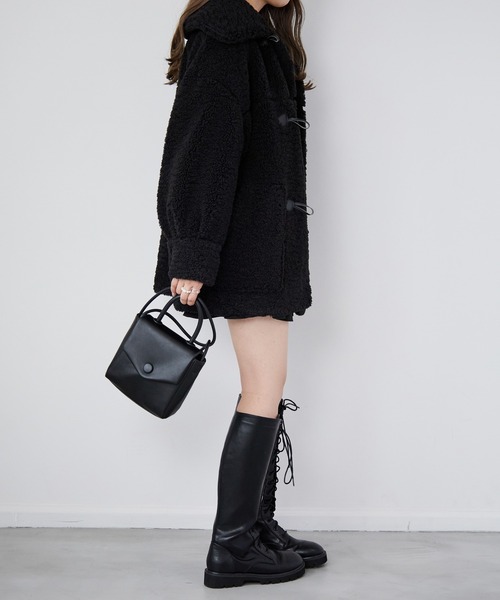 Heather（ヘザー）の「【21AW】ダッフルボアモコモココート　215502（ダッフルコート・レディース・アイボリー/ブラック/ベージュ・FREE）」の13枚目の写真