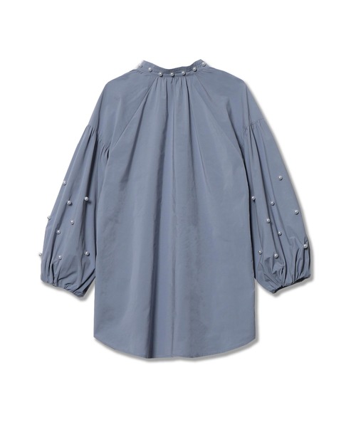 Re.Verofonna(ヴェロフォンナ)の「パール付ボリュームスリーブシャツ(シャツ/ブラウス・レディース・ピンク/ブルー/ホワイト/ブラック・MEDIUM)」の4枚目の写真