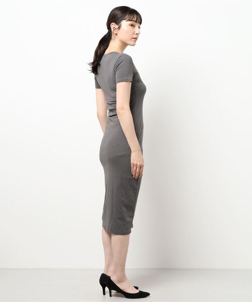 Opinion korean town（オピニオン コリアン タウン）の「Ｔシャツマキシワンピース（ワンピース・レディース・ブラック/チャコールグレー・FREE）」の20枚目の写真