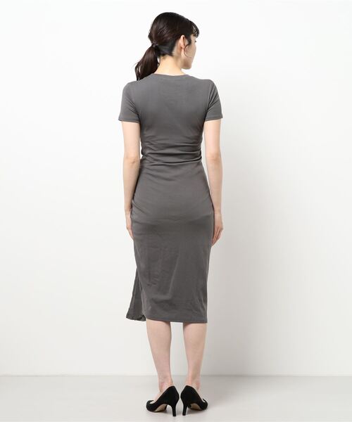 Opinion korean town（オピニオン コリアン タウン）の「Ｔシャツマキシワンピース（ワンピース・レディース・ブラック/チャコールグレー・FREE）」の21枚目の写真