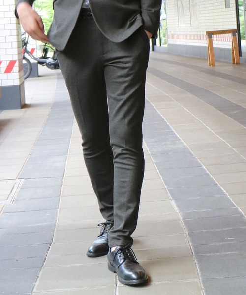 HIDEAWAYS NICOLE（ハイダウェイニコル）の「DELEGANTポンチパンツ（スラックス・メンズ・チャコールグレー/ネイビー/ブラック系その他/ネイビー系・SMALL/MEDIUM/X-LARGE/LARGE）」の2枚目の写真