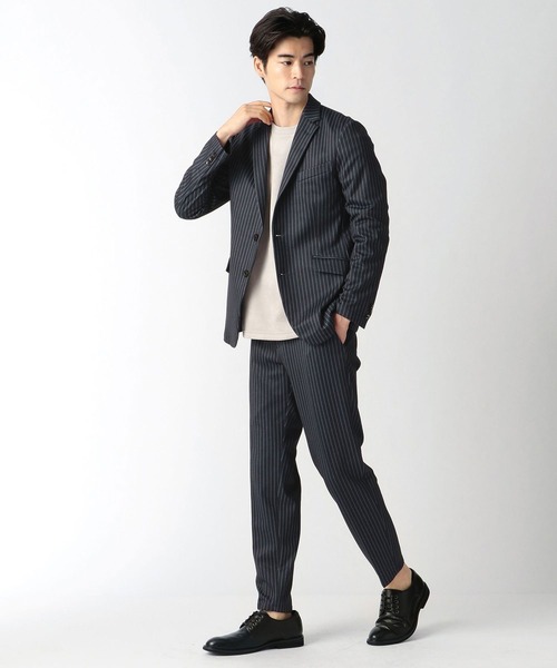 HIDEAWAYS NICOLE（ハイダウェイニコル）の「DELEGANTポンチパンツ（スラックス・メンズ・チャコールグレー/ネイビー/ブラック系その他/ネイビー系・SMALL/MEDIUM/X-LARGE/LARGE）」の21枚目の写真