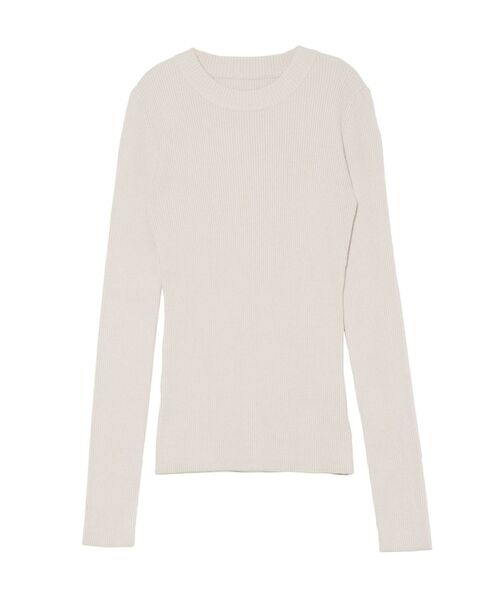 LAGUNAMOON（ラグナムーン）の「ベーシックリブクルーネックプルオーバー（ニット/セーター・レディース・アイボリー/モカ/マスタード/ブラック・FREE）」の2枚目の写真