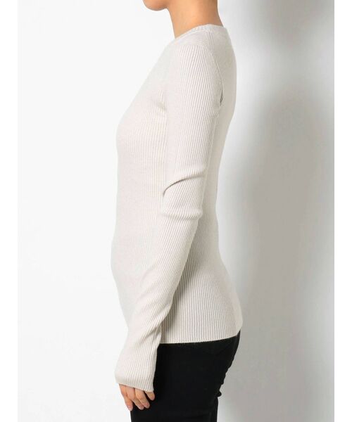 LAGUNAMOON（ラグナムーン）の「ベーシックリブクルーネックプルオーバー（ニット/セーター・レディース・アイボリー/モカ/マスタード/ブラック・FREE）」の8枚目の写真