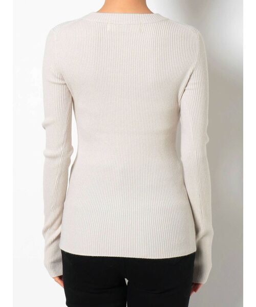 LAGUNAMOON（ラグナムーン）の「ベーシックリブクルーネックプルオーバー（ニット/セーター・レディース・アイボリー/モカ/マスタード/ブラック・FREE）」の10枚目の写真