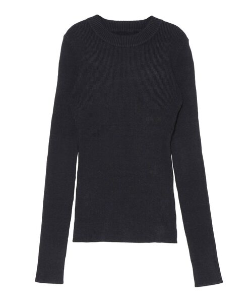 LAGUNAMOON（ラグナムーン）の「ベーシックリブクルーネックプルオーバー（ニット/セーター・レディース・アイボリー/モカ/マスタード/ブラック・FREE）」の15枚目の写真