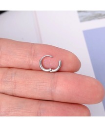 Chikashitsu +（チカシツプラス）の「【Chikashitsu +】simple pierce / 【チカシツプラス】シンプルリングピアス（ピアス（片耳用））」