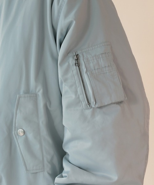 BeAMS DOT（ビームスドット）の「BeAMS DOT / オーバーサイズ MA-1 ジャケット（MA-1・メンズ・ライトブルー/ブラック・MEDIUM/LARGE）」の10枚目の写真